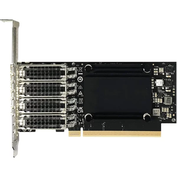 Nvidia Mellanox MCX713104AC-ADAT | Connectx-7 Quad Port 50/25Gb/S SFP56 Pci Express 4.0 X16 Crypto Enabled Secure Boot Enabled Hhhl Network Adapter Card-image