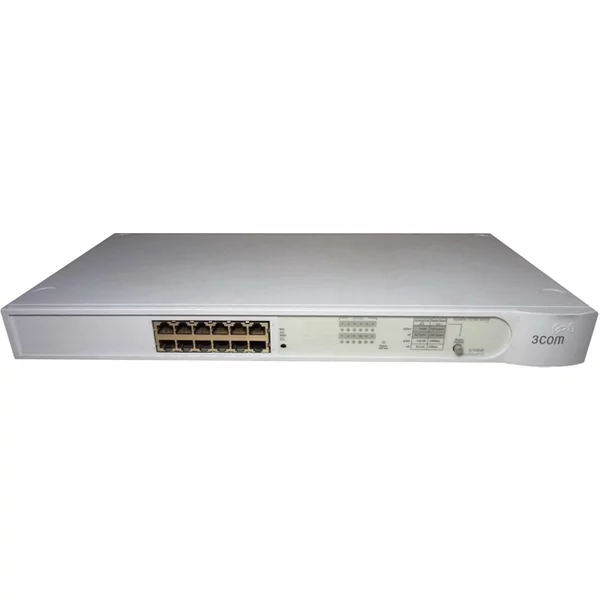 3Com 3C16464B-US | Superstack Ii 12 X RJ-45 Ports 10/100Base-Tx Layer 2 Managed Rack-Mountable Fast Ethernet Network Switch-image