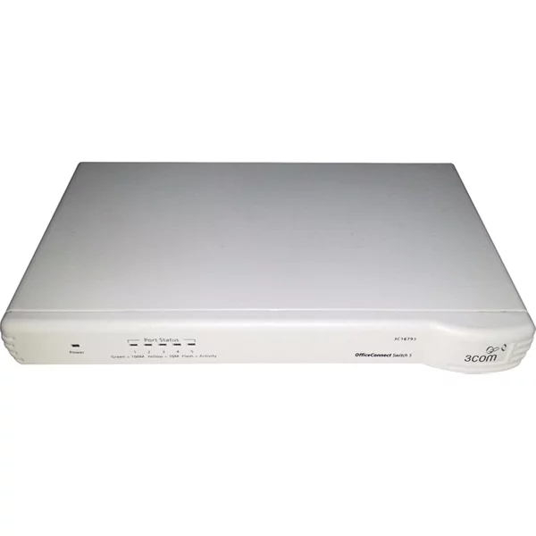 3Com 3C16793ME | Officeconnect 5 X RJ-45 Ports 10/100Base-Tx Layer 2 Managed Rack-Mountable Fast Ethernet Network Switch-image