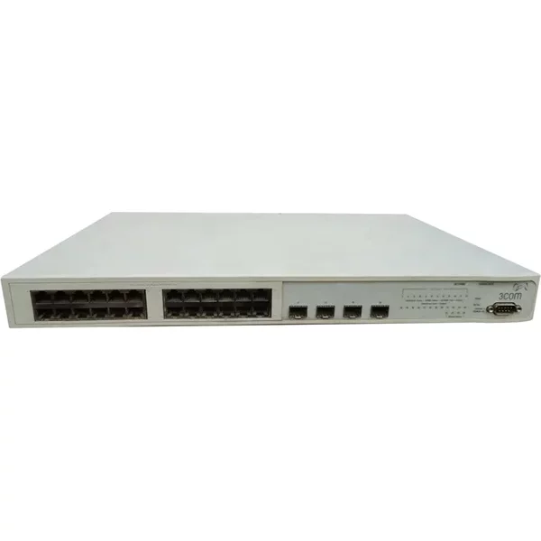3Com 3C17400 | Superstack 3 3824 24 X RJ-45 Ports 10/100/1000Base-T + 4 X Sfp Ports Layer 2 Managed Rack-Mountable Gigabit Ethernet Network Switch-image
