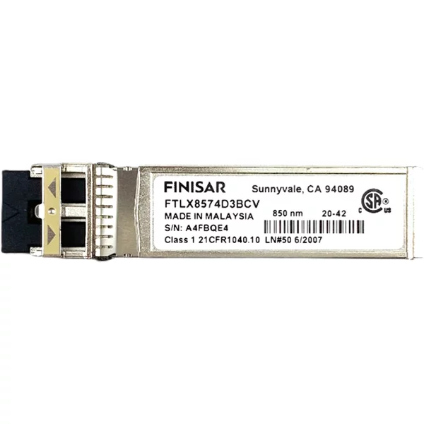 Finisar FTLX8574D3BCV | 10Gb/S 10Gbase-Sr Multi-Mode Fibre 850Nm 300M Duplex Lc Connector Sfp+ Transceiver Module-image