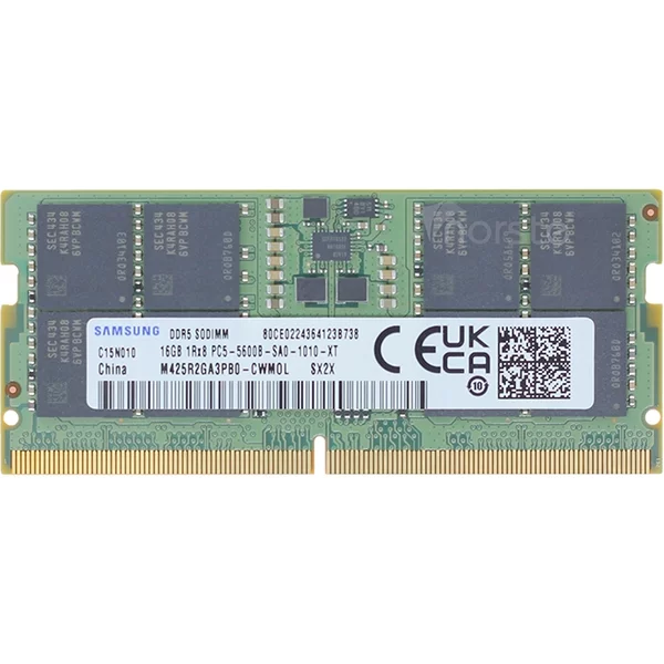 Samsung M425R2GA3PB0-CWM | 16GB Ddr5-5600Mhz PC5-44800 Non-Ecc Unbuffered Sodimm CL46 1Rx8 1.1V 262-Pin Memory Module-image