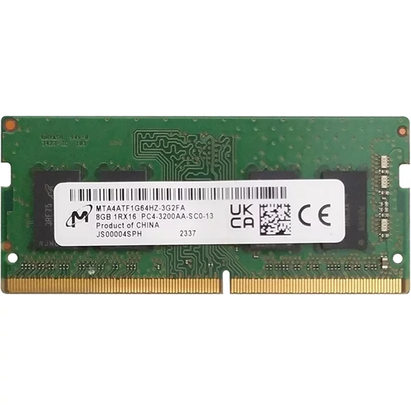 Micron MTA4ATF1G64HZ-3G2 | 8GB Ddr4-3200Mhz PC4-25600 Non-Ecc Unbuffered Sodimm CL22 1Rx16 1.2V 260-Pin Memory Module-image