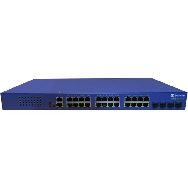 Extreme Networks X435-24T-4S | X435 Series 24 X Ports 1000Base-T + 4 X Ports Sfp (Mini-Gbic) Rack-Mountable Layer 2 Managed Gigabit Ethernet Network Switch-image