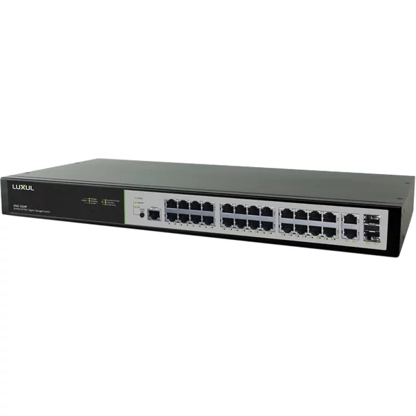 Luxul XMS-2624P | 26 Port/24 Poe+ Gigabit Managed Switch-image