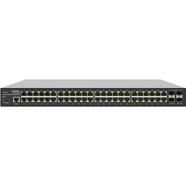 Luxul SW-615-48P-F | 48-Portx Poe+ Front-Facing 4 10Gb Sfp+ Port 1Gb L2/L3 Managed Rackmount Switch-image