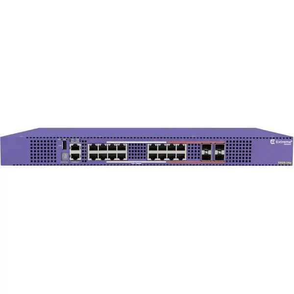 Extreme Networks 17403 | Switching X620-16P X620 Series 12 100Mb/1Gb/2.5Gb/5Gb/10Gbase-T Poe 16-Port Poe+ Switch-image