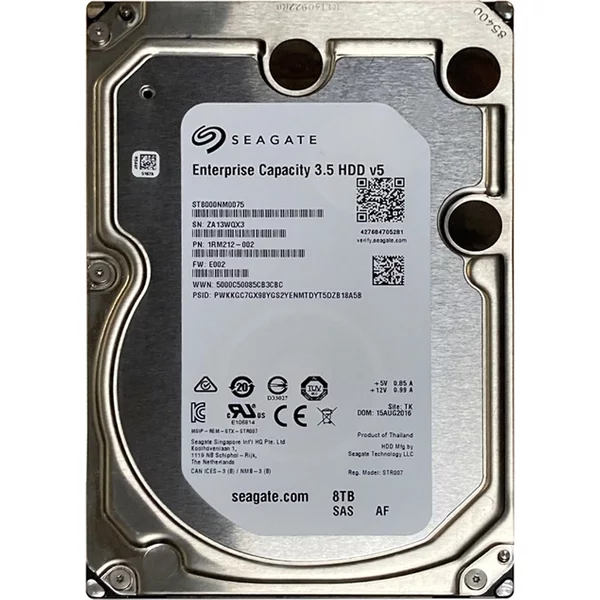 Seagate ST8000NM0075 | Enterprise Capacity V.5 8TB 7200RPM SAS 12Gb/S 256MB Cache (512E) 3.5-Inch Hard Drive-image