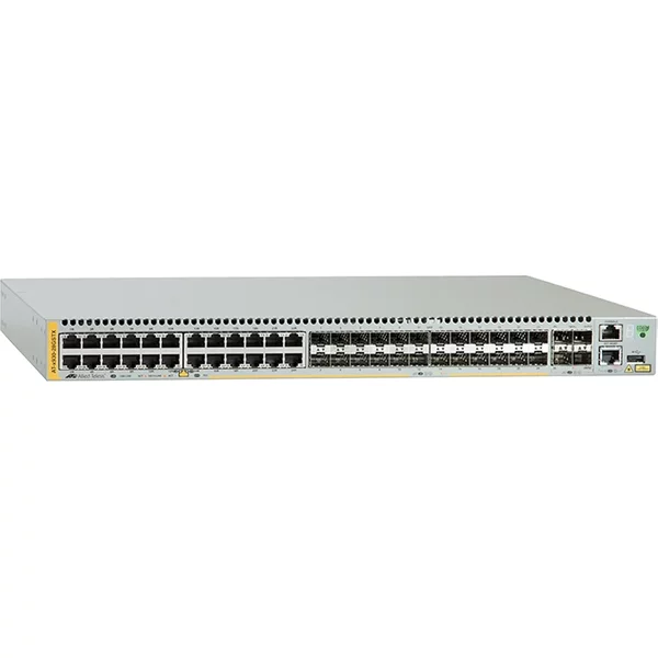 Allied Telesis AT-X930-28GSTX-30 | X930 Series 24 X 10/100/1000Base-T And 1000Base-X Combo Gigabit RJ-45/SFP (Mini-Gbic) And 4 X 10Gbe Sfp+ Ports Layer 3 Managed Stackable Gigabit Ethernet Network Switch-image