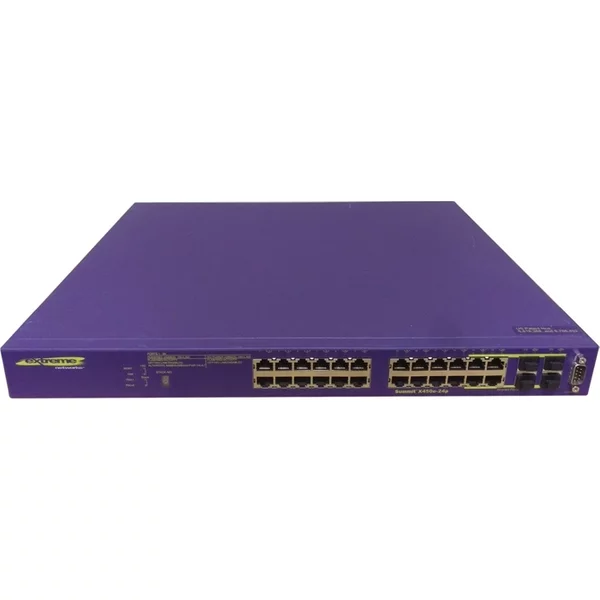 Extreme Networks 16142 | X450E Series 24 X RJ-45 Poe 10/100/1000Base-T + 4 X Shared Sfp Ports Layer 2 Mananged Gigabit Ethernet Network Switch-image