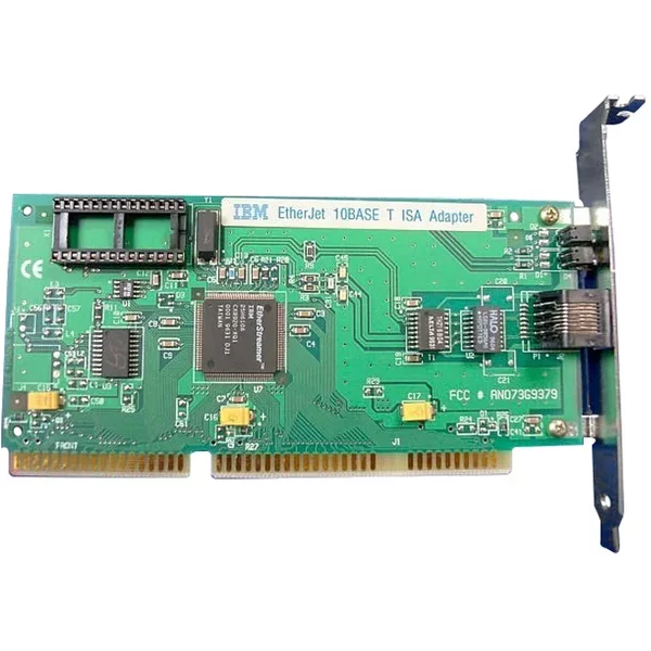 Ibm 73G9379 | 1-Port 10Base-T 10Mb/S RJ-45 Ethernet Isa Network Adapter Card-image