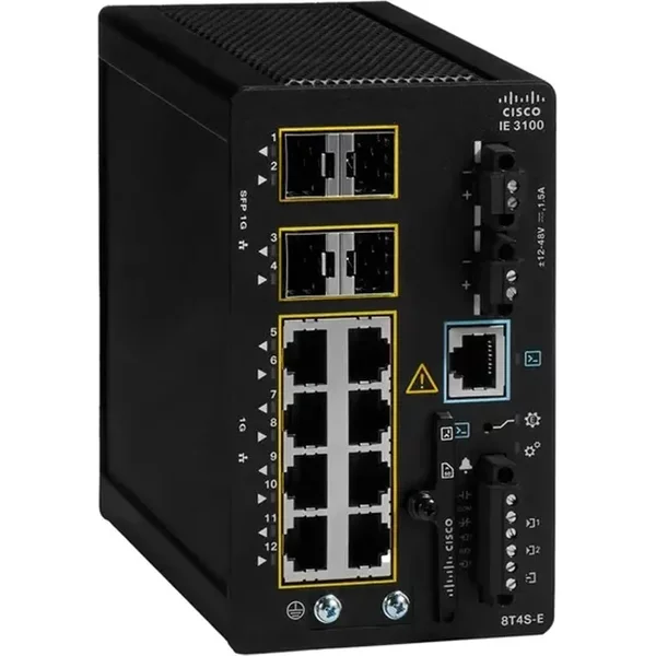 Cisco IE-3100-8T4S-E-RF | Cataylst IE3100 Rugged Series 8 X 10/100/1000Base-T RJ-45 And 4 X 1Gbe Sfp Uplinks Ports Network Essentials-image