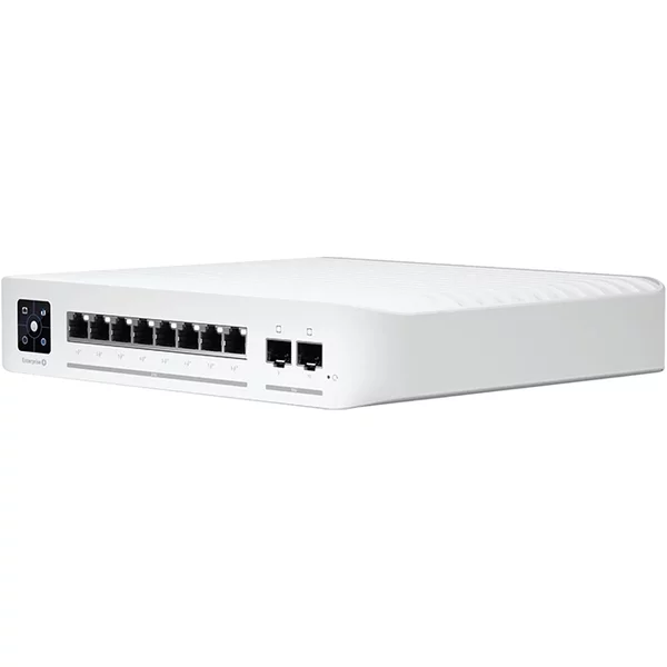 Ubiquiti USW-ENTERPRISE-8-POE | 8-Ports Layer 3 Switch with 2.5 GbE PoE+ Output