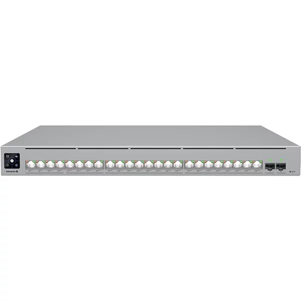 Ubiquiti ECS-24-POE | Enterprise-Grade 24-Ports Layer 3 Etherlighting Poe+++ Switch With High-Capacity 10Gbe RJ45 And 25G SFP28 Connections For High Availability System Design-image
