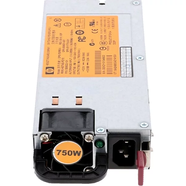 Hp HSTNS-PD18 | 750-Watts 100-240V Ac 9.0A 50-60Hz Hot-Plug Redundant Power Supply For Proliant DL380 / DL360 / DL180 Gen6-7 / ML370 Gen6 Servers-image