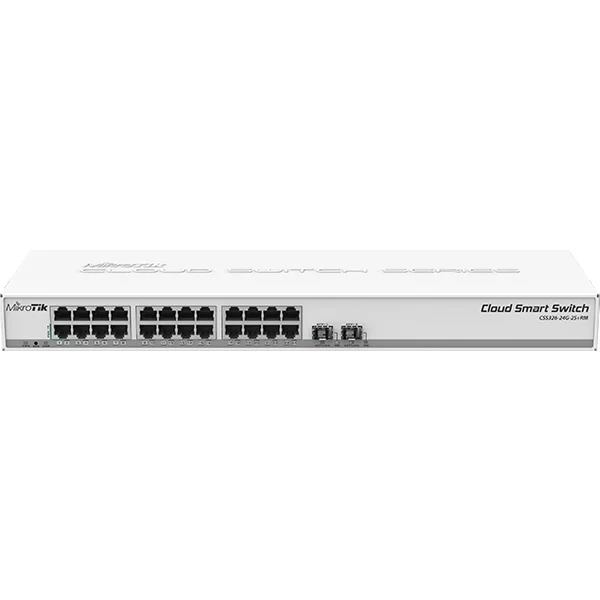 Mikrotik CSS326-24G-2S+RM | Swos Powered 24X Gigabit Ethernet With 2X Sfp+ Ports 1U Rackmount Switch-image