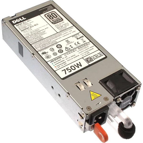 Dell F9F51 | 750-Watt 100-240V Ac 10A 50-60Hz 80-Plus Platinum Hot-Plug Redundant Power Supply For Poweredge R520/R620/R720/R720XD/R730/R820/R920 Servers-image