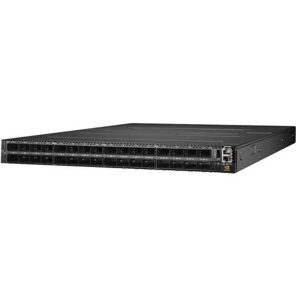 Nvidia Mellanox 920-9B210-00RN-0M2 | Quantum-2 QM9700 32-Ports 400Gbase-X Qsfp+ Managed Front To Back Airflow Rack-Mountable 1U Gigabit Ethernet Infiniband Switch-image