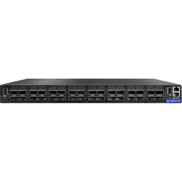 Nvidia Mellanox MSN4700-WS2RC | Spectrum-3 SN4700 32-Ports 400Gbase-X QSFP-DD Layer 3 Managed Front To Back Airflow Rack-Mountable 1U Open Gigabit Ethernet Switch-image