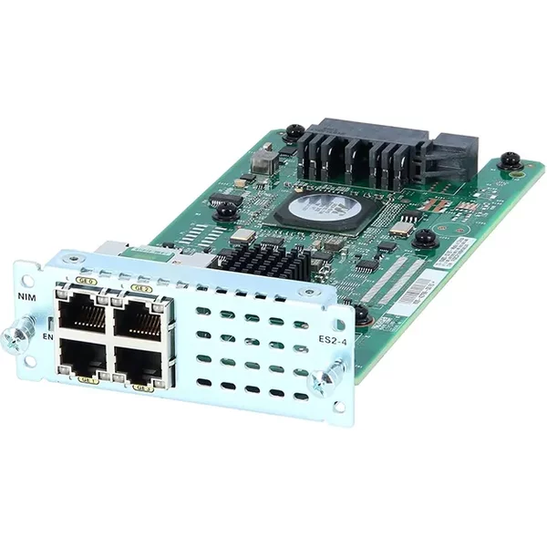 Cisco NIM-ES2-4 | 4 X Ports 10/100/1000Base-T RJ-45 Network Interface Expansion Module For Isr 4000 Series-image