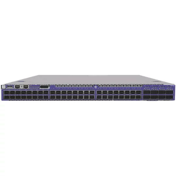 Extreme Networks 7520-48Y-8C-AC-R | 7520-48Y 48-Ports 1/10/25GBase-X SFP28 8-Ports 40/100GBase-X QSFP28 Layer 3 Managed Stackable Back to Front Airflow Rack-mountable 1U Gigabit Ethernet Switch