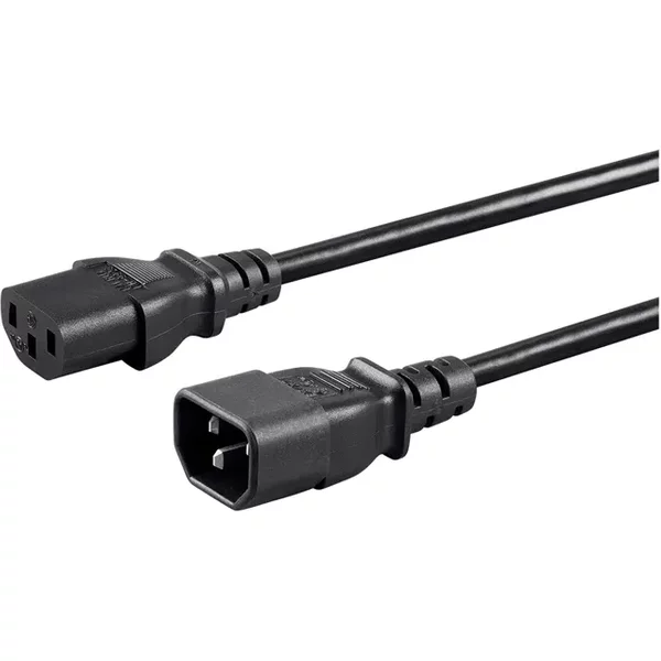 Monoprice 27310 | Extension Cord Iec 60320 C14 To Iec 60320 C13 16AWG 13A/1625W 3-Prong Sjt Black 4Ft-image