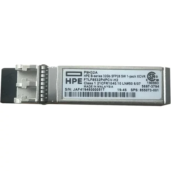 Hp 855073-001 | B-Series 32Gb/S 32Gbase-Sw Multi-Mode Fibre 850Nm Lc Connector SFP28 Transceiver Module-image