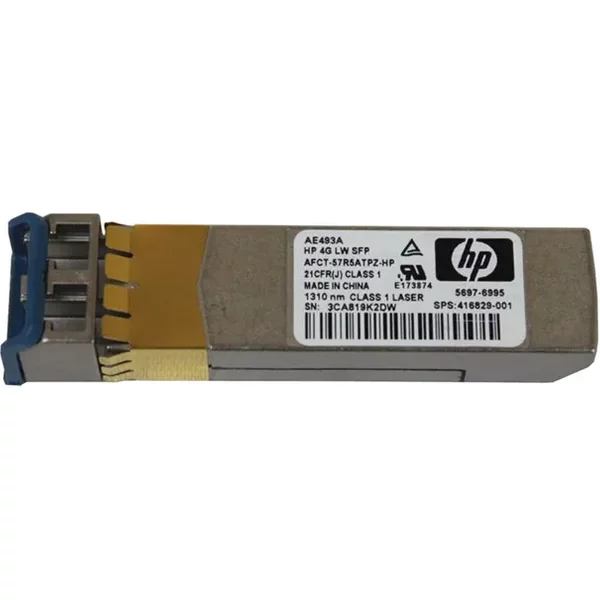 Hp AE493-63001 | Storageworks B-Series 4Gb/S 4Gbase-Lw Single-Mode Fibre 1310Nm 10Km Lc Connector Sfp (Mini-Gbic) Transceiver Module-image