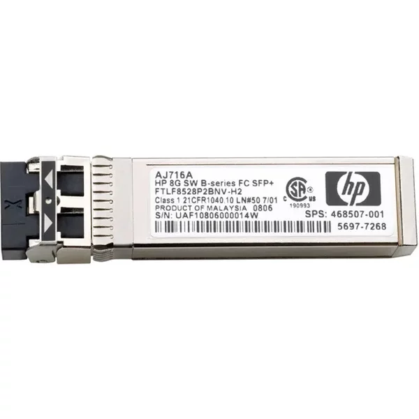 Hp AJ716-63001 | B-Series 8Gb/S 8Gbase-Sr Multi-Mode Fibre 850Nm 300M Fibre Channel Duplex Lc Connector Sfp+ Transceiver Module-image