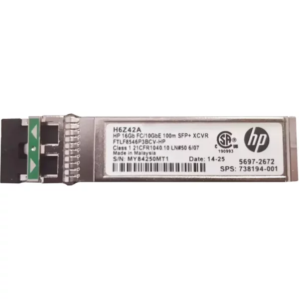 Hp H6Z42-63001 | Storefabric 16Gb/S 16Gbase-Sw Multi-Mode Fibre 850Nm 100M Duplex Lc Connector Sfp+ Transceiver Module-image