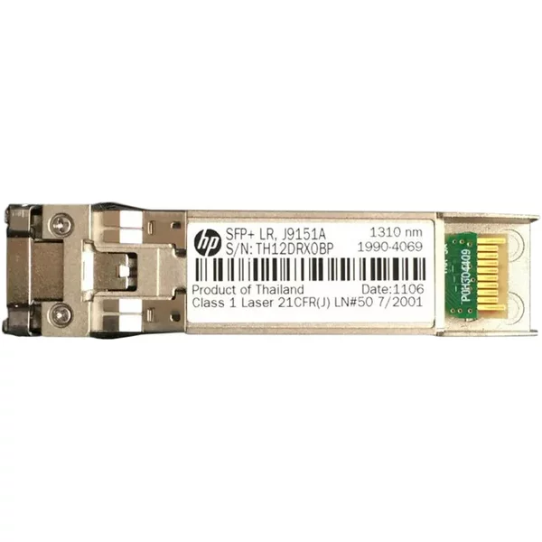 Hp J9151-61201 | 10Gb/S 10Gbase-Lr Single-Mode Fibre 1310Nm 10Km Duplex Lc Connector Sfp+ Transceiver Module For Aruba / Procurve Series-image