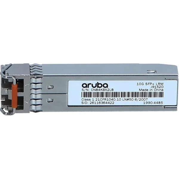 Hp J9152D | Aruba X132 10Gb/S 10Gbase-Lrm Multi-Mode Fibre 1310Nm 220M Duplex Lc Connector Sfp+ Transceiver Module-image