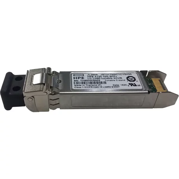 Hp JL250-61001 | X130 10Gb/S 10Gbase-Lh80 Single-Mode Fibre 1528.773Nm To 1566.723Nm 80Km Duplex Lc Connector Sfp+ Transceiver Module-image