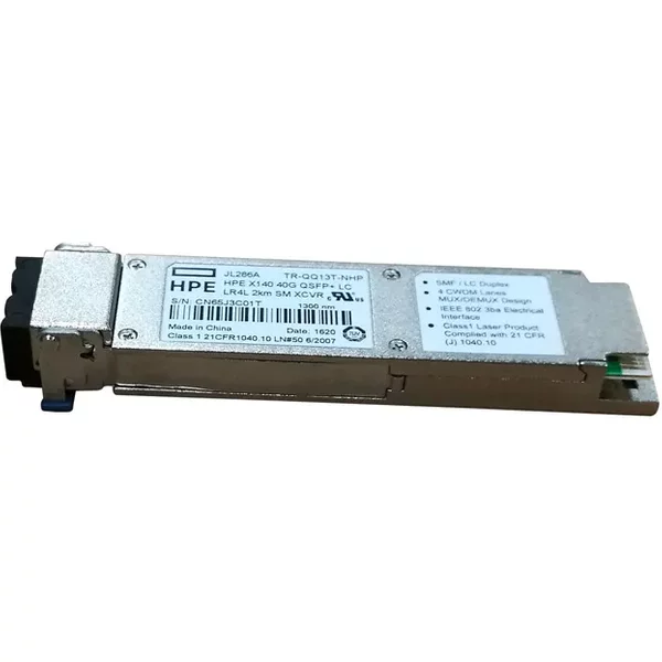 Hp JL286-61001 | X140 40Gb/S 40Gbase-Lrl4 Single-Mode Fibre 1310Nm 2Km Lc Connector Qsfp+ Transceiver Module-image