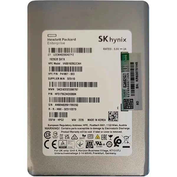 Hp P41887-003 | 1.92TB Sata 6Gb/S Read Intensive 2.5-Inch Solid State Drive For Proliant G10 Plus-image