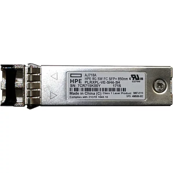 Hp 5697-0110 | 8Gb/S Multi-Mode Fibre 850Nm 150M Fibre Channel Lc Connector Sfp+ Transceiver Module-image