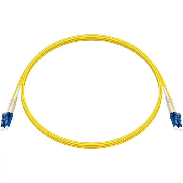 Monoprice 38450 | Smf Optic Cable LC-LC Ul 2Mm 9/125 Ofnr Duplex Yellow 2M-image
