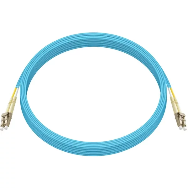 Monoprice 41700 | Mm OM4 Fiber Optic Cable LC-LC Ul 2Mm 50/125 Ofnr Duplex Aqua 15M-image