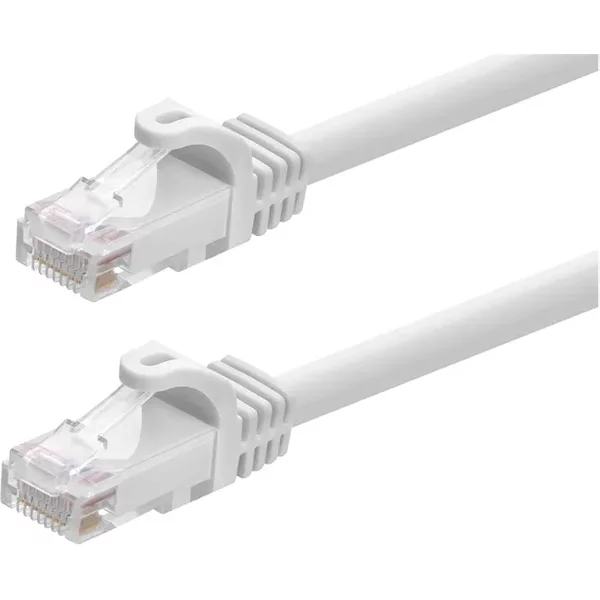 Monoprice 43341 | Cat6 Ethernet Patch Cable FLEXboot Snagless RJ45 550MHz UTP Pure Bare Copper 24AWG 12-Pack 2ft White