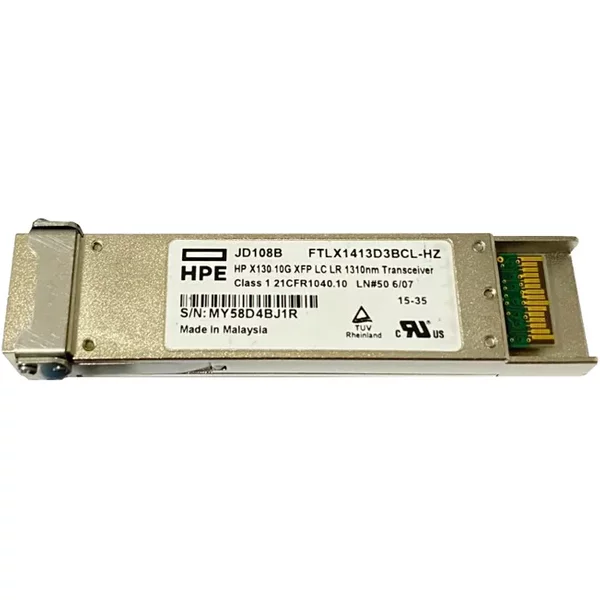 Hp JD108-61201 | X130 10Gb/S 10Gbase-Lr Single-Mode Fibre 1310Nm 10Km Duplex Lc Connector Xfp Transceiver Module-image