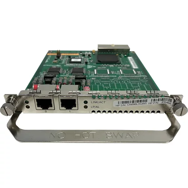 Hp JD549A | Dual-Ports FT1 / CT1 Pri 2 X T1 Multifunction Interface Module Mim Module For Msr Routers-image