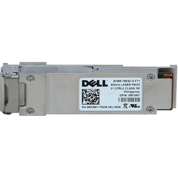 Dell RF2MY | Force10 40Gb/S 40Gbase-Sr Multi-Mode Fibre 850Nm 300M Duplex Lc Connector Qsfp+ Transceiver Module-image