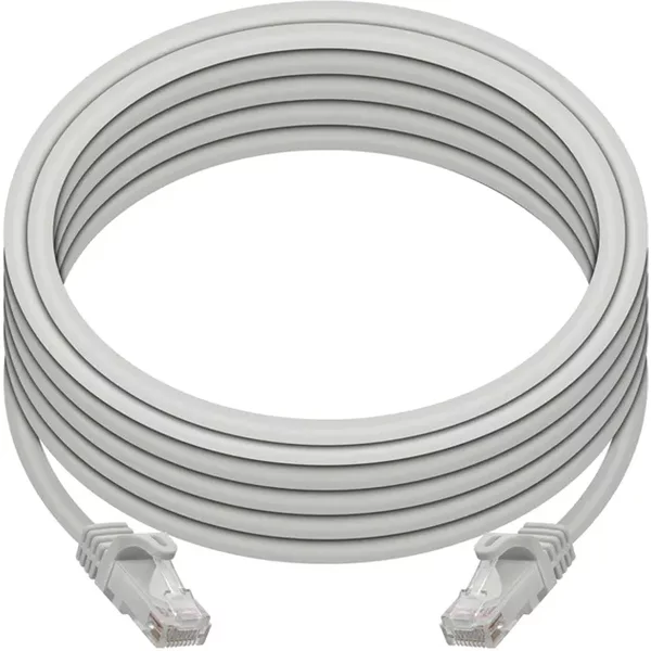 Monoprice 9786 | Cat6 Ethernet Patch Cable FLEXboot Snagless RJ45 Stranded 550MHz UTP Pure Bare Copper 24AWG 20ft Gray