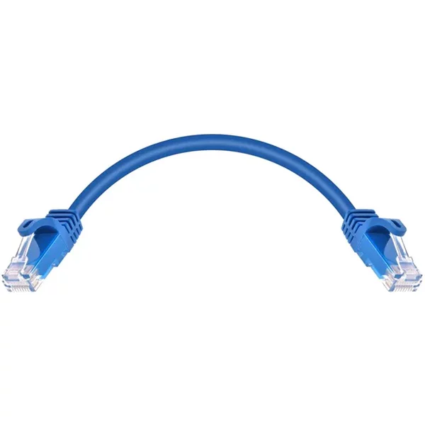 Monoprice 9789 | Cat6 Ethernet Patch Cable FLEXboot Snagless RJ45 Stranded 550MHz UTP Pure Bare Copper 24AWG 0.5ft Blue