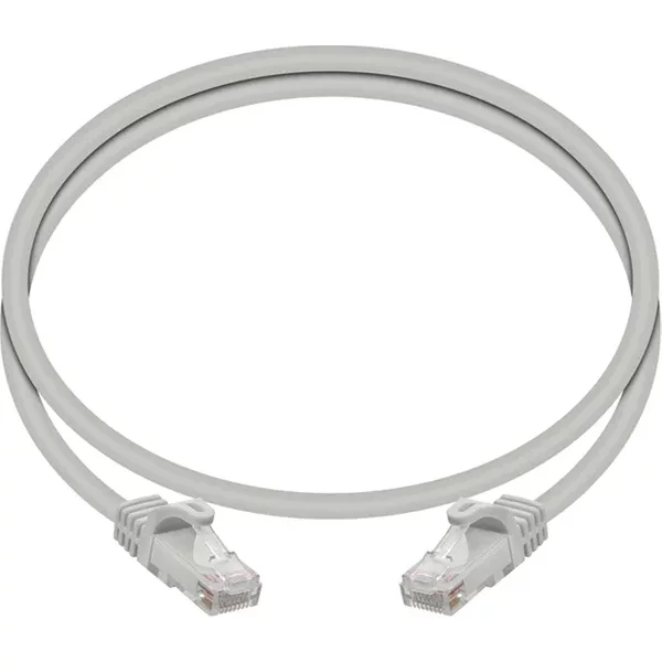 Monoprice 9810 | Cat6 Ethernet Patch Cable FLEXboot Snagless RJ45 Stranded 550MHz UTP Pure Bare Copper 24AWG 2ft Gray