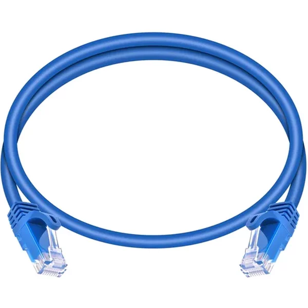 Monoprice 9812 | Cat6 Ethernet Patch Cable Flexboot Snagless RJ45 Stranded 550Mhz Utp Pure Bare Copper 24AWG 2Ft Blue-image