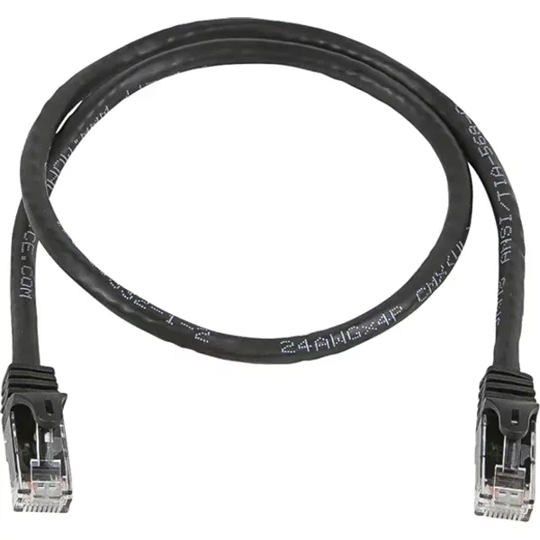 Monoprice 11302 | Cat5e Ethernet Patch Cable FLEXboot Snagless RJ45 Stranded 350MHz UTP Pure Bare Copper 24AWG 2ft Black