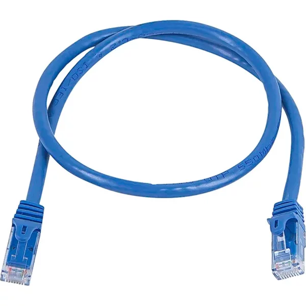 Monoprice 11303 | Cat5e Ethernet Patch Cable FLEXboot Snagless RJ45 Stranded 350MHz UTP Pure Bare Copper 24AWG 2ft Blue