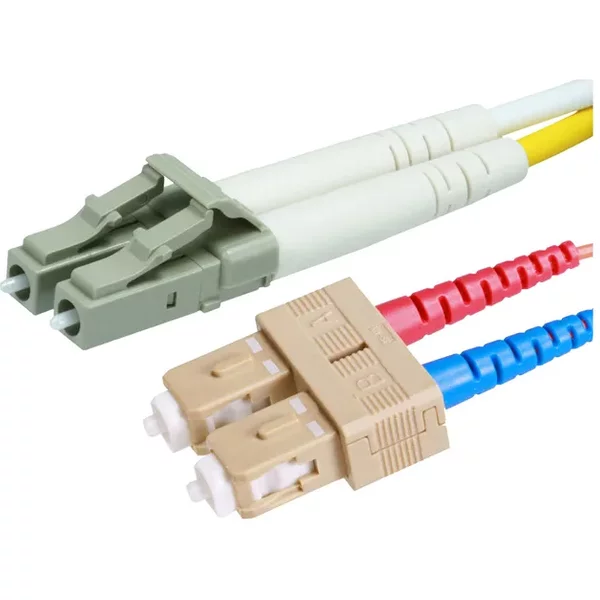 Monoprice 11876 | Mm OM3 Fiber Optic Cable LC-SC Ul 2Mm 50/125 Ofnr Duplex Aqua 30M-image