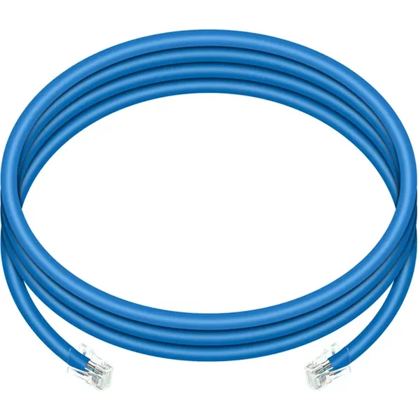 Monoprice 13405 | Cat6 Ethernet Patch Cable Zeroboot RJ45 Stranded 550Mhz Utp Pure Bare Copper 24AWG 7Ft Blue-image